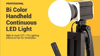 digitek dcl60wbc 60w Bicolor cob led video light dual f970 battery or AC adaptor powered [upl. by Cynde918]