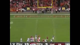 Sebastian quotSeabassquot Janikowski 63 Yard Field Goal 👟🏈 [upl. by Keven]