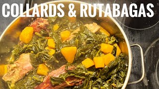 THANKSGIVING COLLARDS amp RUTABAGAS TURNIPS SOUP  Family Recipe  Soul Food  Vegetable Soup [upl. by Coltun]