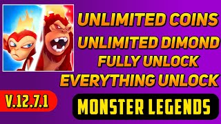 Monster Legends Mod Apk Latest Version 1271 l Unlimited Coins Dimond amp Everything Unlock [upl. by Simpkins]