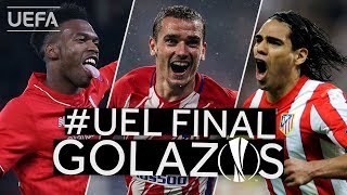 STURRIDGE GRIEZMANN FALCAO Great UEL Final GOALS [upl. by Curhan]