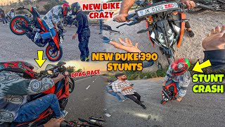 New Bike😍 Stunts Gone Wrong😨  New DUKE390 Vs New Ktm Rc390 🥵 DRAG RACE aalyanvlogs1299 [upl. by Ttik]