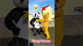 Teddy 🧸VS Panda 🐼🤣……funnyshorts comedy mrcrazy [upl. by Wachtel415]