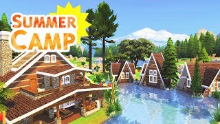 SUMMER CAMP  Sims 4 Speed Build [upl. by Laurie828]