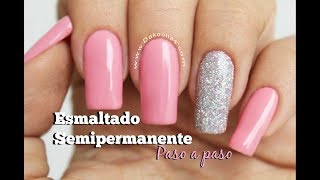 Clase 10 Esmaltado Semipermanente paso a paso ♥ Deko Uñas  Gel polish step by step [upl. by Sadnac]