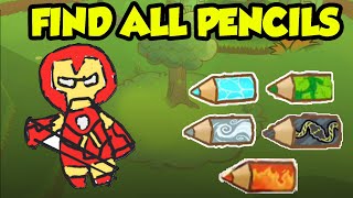 Draw a Stickman Epic 3 Find All Pencils Gameplay  IRON MAN as Stickman [upl. by Imugem]