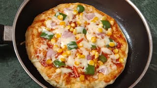 Pizza Recipe  तवे पर बनाएं बिना यीस्ट बिना ओवन Testy Pizza बार बार बनाएंगे [upl. by Assirt]