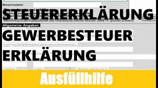 Gewerbesteuererklärung 2016 Elster  Elster Tutorial  Steuererklärung selber machen [upl. by Alael]