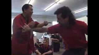 Doce Pares Eskrima GM Diony Canete Demonstrates Counter Knife Disarms [upl. by Joya515]