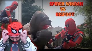 WINDAH JADI SPIDERMAN SPIDER WINDAH VS BIGFOOT  Momen Kocak Windah Basudara [upl. by Edlun]