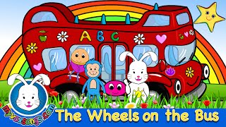 The Wheels On The Bus with lyrics  Nursery Rhymes [upl. by Nita]