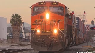 Amtrak BNSF Union Pacific amp Metrolink Trains 122814 [upl. by Aisatsan]