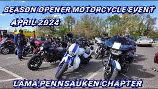 2024 season opener Motorcycle Event hosted by LAMA PENNSAUKEN NJ motorcycles raffles amp more fun [upl. by Aruat]