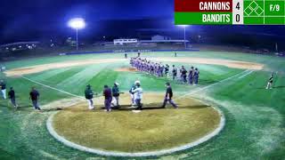 Woodstock River Bandits host the Purcellville Cannons [upl. by Noillimaxam484]