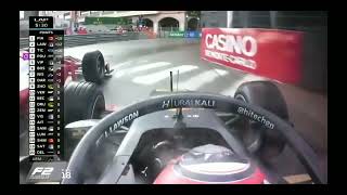 Liam Lawson v Oscar Piastri at Monaco F2 2021 [upl. by Bussey]