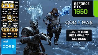 GTX 1650  God of War Ragnarök  Best Settings [upl. by Novikoff]