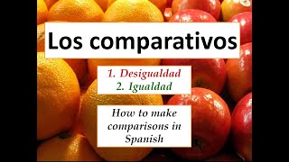 Spanish Comparisons Beginner Lesson [upl. by Lamrej]