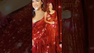 Kriti Sanon Saree Makeup Poses Wedding Bridal lehnga saree dance mehndi short hot [upl. by Sausa13]