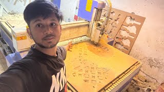 CNC router  JALI CUTTING  Operating [upl. by Yekcaj842]