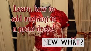 Adding Ruching to a Dress How to Ruche  Sew What [upl. by Nelda]