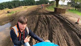 Demi’s 1st time riding motocross at Washbrook Farm mx track [upl. by Ecirtael]