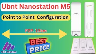 UBNT NanoStation M5  Point to Point Configuration  Wireless WiFi Bridge Setup [upl. by Burbank632]