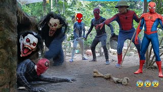 Terrified the brave team of 3 SpiderMen defeated the powerful super monster [upl. by Wamsley]