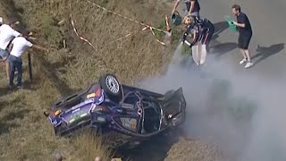 2022 Ypres Rally Breen SS10 Crash [upl. by Yenaiv]