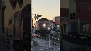 MBTA F40PH3C 1026 crossing at Everett Avenue mbta train railroad chelsea [upl. by Anircam632]