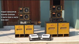 Paket Miniatur Sound System Kelas Kamar Box RCF 8 Inch Dan 6 Inch Fullset [upl. by Cavanaugh]