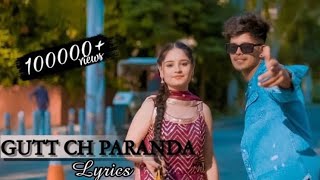 Gutt Ch Paranda Lyrics  Preet Sandhu New Song  imsrwn  Preet Sandhu  Gutt Ch Paranda Haye Mazyy [upl. by Kcirdnekel]