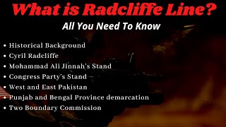 What is Radcliffe Line  History  Facts  East Pakistan  West Pakistan  Boundary Commission UPSC [upl. by Ylesara77]