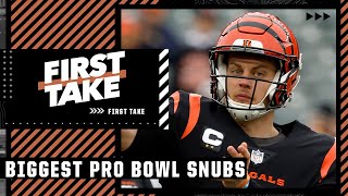 Who was the biggest Pro Bowl snub  First Take [upl. by Eicram]