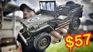 ONLY 57 FOR A 110 RC JEEP WILLYS IS THIS THE BEST VALUE RC CAR [upl. by Debby]