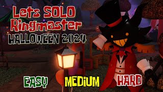 How to SOLO Creepy Carnival Easy Medium and Hard Challenges  HALLOWEEN 2024  Roblox Tower Heroes [upl. by Kohl]