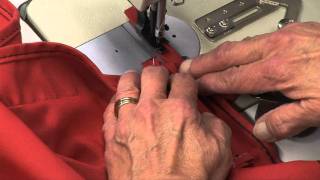 Inserting a Slit For a Backstay in a Bimini Using a Zipper [upl. by Asiruam]