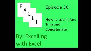 if and trim concatenate [upl. by Nohtan]