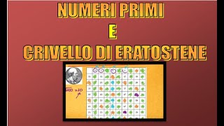 Numeri primi e crivello di Eratostene [upl. by Aramois690]