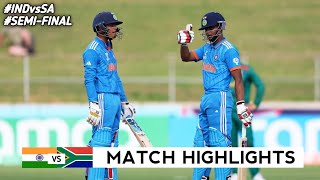 India vs South Africa Under 19 World Cup 2024 Semi Final Highlights 2024  IND vs SA Highlights [upl. by Ninerb]