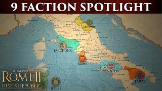 Total War ROME 2  The 9 Factions of Rise of the Republic [upl. by Macri]