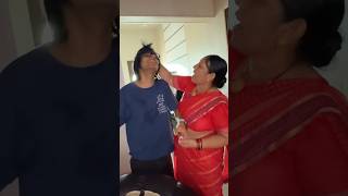 Hair Colour Prank shorts ytshorts souravjoshivlogs haircolor prank viralvlogs mummy [upl. by Sidalg]