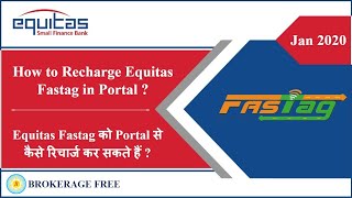 Equitas Fastag को Portal सेकैसे रिचार्ज कर सकते हैं  How to Recharge Equitas Fastag in Portal [upl. by Jacob322]