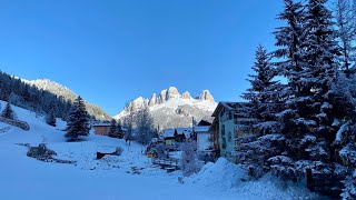 Inverno ad Alba di Canazei  Val di Fassa  Trentino [upl. by Eerased]