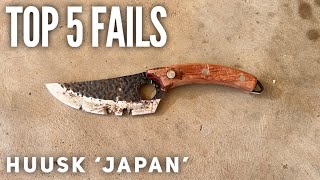 TOP 5 HUUSK Knife FAILS [upl. by Ramraj]