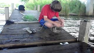 Crabbing for Dinner in Lake Pontchartrain [upl. by Hgielak]