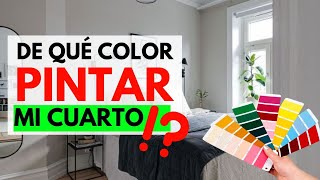 DE QUÉ COLOR PINTAR MI CUARTO  HABITACIÓN  DORMITORIO ¿Cómo saber qué color elegir [upl. by Eihcir]