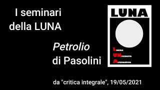 Seminario su Petrolio di Pasolini [upl. by Drews]