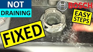 Bosch Dishwasher not Draining Water  Fixed [upl. by Gerrilee991]