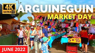 Gran Canaria ARGUINEGUIN Market Day 🇪🇸 June 21 2022  From the Market to Las Marañuelas Beach [upl. by Hatnamas]