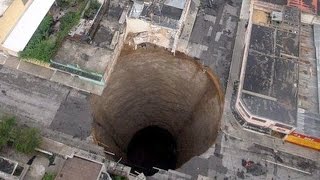 Top 15 Sinkholes Caught on Tape [upl. by Eyla679]